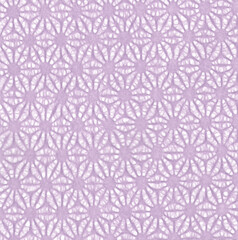 麻の葉模様の透かし和紙素材。