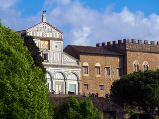 Fototapeta na wymiar Italia, Toscana, Firenze, chiesa di San Miniato al Monte.