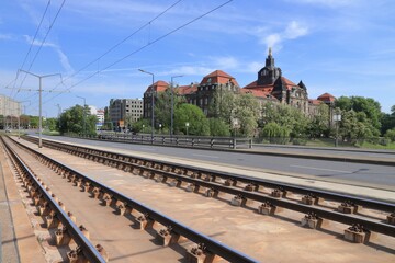 Concrete ties for tram tracks
