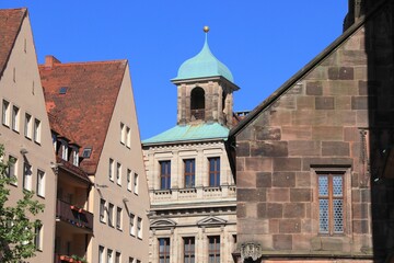 Fototapeta premium Altes Rathaus in Nuremberg, Germany