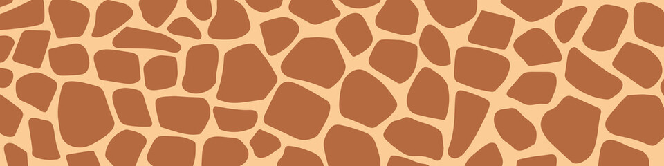 Fototapety   giraffe skin pattern banner- vector illustration
