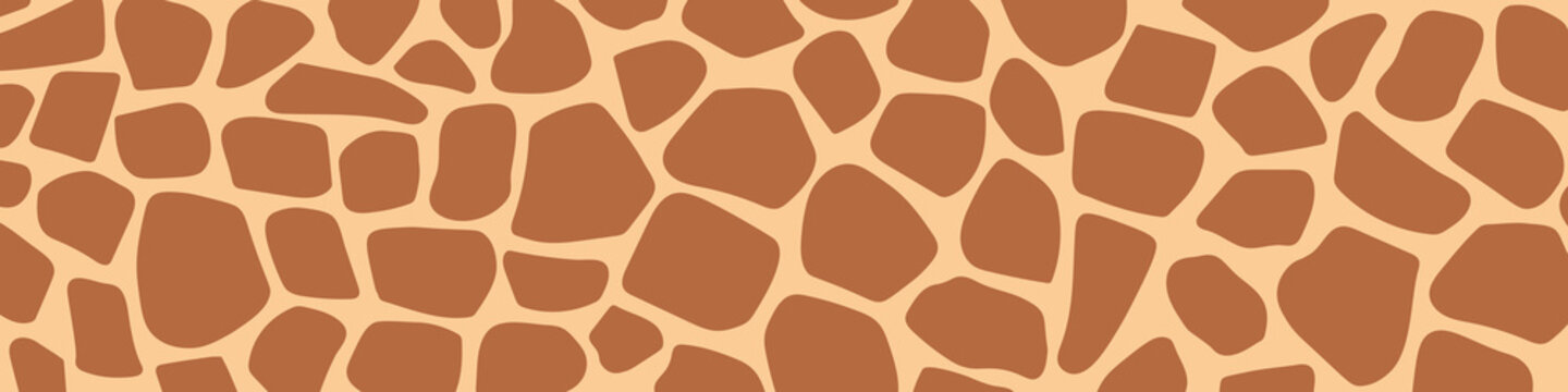  giraffe skin pattern banner- vector illustration