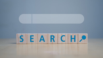 Data Search Technology Search Engine Optimization. screen search bar to Searching for information. Using Search Console with your website.