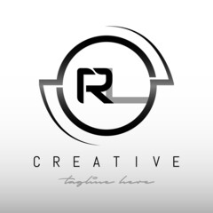 Initial RL letter logo with creative modern business typography vector template. Creative letter RL logo design vector.