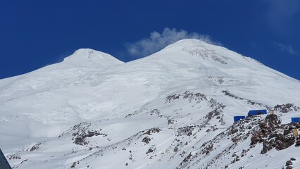 Elbrus in the snow