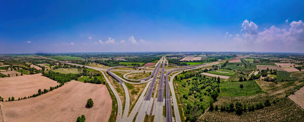 high angle view of expressway
