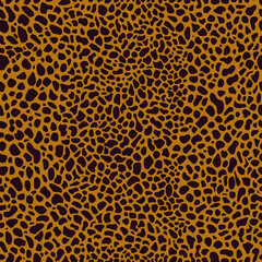 Pattern with various spots. Wild animal skin pattern.