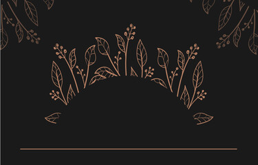 floral black background