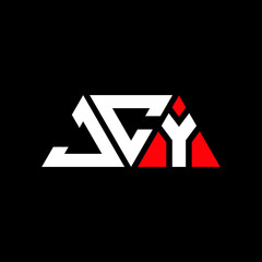JCY triangle letter logo design with triangle shape. JCY triangle logo design monogram. JCY triangle vector logo template with red color. JCY triangular logo Simple, Elegant, and Luxurious Logo...