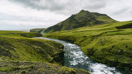 River in Iceland, Europe.