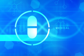 2d rendering healthcare medical tablets 