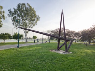 Beautiful Shape In Menachem Begin, Darom Park, Tel-Aviv, Israel