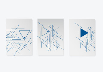 Modern abstract geometric background. Creative triangles style. Geometric template illustration