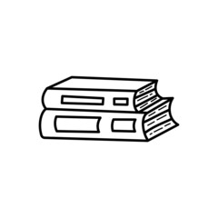 Sketch books. Hand drawn doodle icon. Sign symbol. Vector.