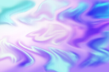 Blurred violet-blue background with hologram effect.
