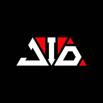 JID tJIangle letter logo design with tJIangle shape. JID tJIangle logo design monogram. JID tJIangle vector logo template with red color. JID tJIangular logo Simple, Elegant, and LuxuJIous Logo...
