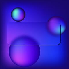 Trendy purple design Glass Morphism