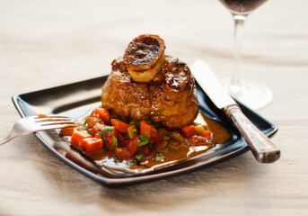 Veal Shank with vegetables 