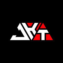 JKT triangle letter logo design with triangle shape. JKT triangle logo design monogram. JKT triangle vector logo template with red color. JKT triangular logo Simple, Elegant, and Luxurious Logo...
