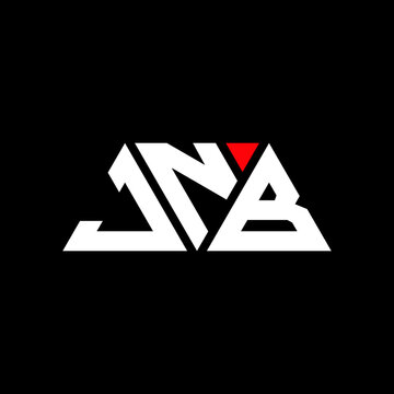 JNB triangle letter logo design with triangle shape. JNB triangle logo design monogram. JNB triangle vector logo template with red color. JNB triangular logo Simple, Elegant, and Luxurious Logo...