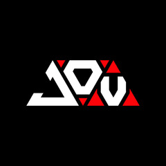 JOV triangle letter logo design with triangle shape. JOV triangle logo design monogram. JOV triangle vector logo template with red color. JOV triangular logo Simple, Elegant, and Luxurious Logo...