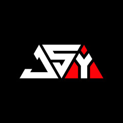 JSY triangle letter logo design with triangle shape. JSY triangle logo design monogram. JSY triangle vector logo template with red color. JSY triangular logo Simple, Elegant, and Luxurious Logo...
