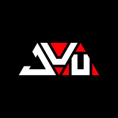 JUU triangle letter logo design with triangle shape. JUU triangle logo design monogram. JUU triangle vector logo template with red color. JUU triangular logo Simple, Elegant, and Luxurious Logo...