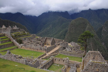 Mysterious city Machu Picchu in Peru