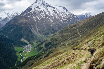 beutiful landscape in austria alps