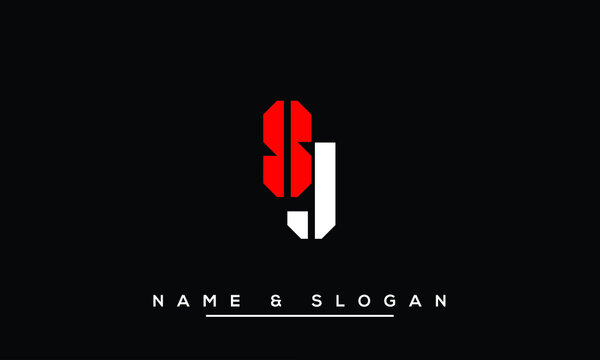JS,  SJ,  J,  S   Abstract  Letters  Logo  Monogram