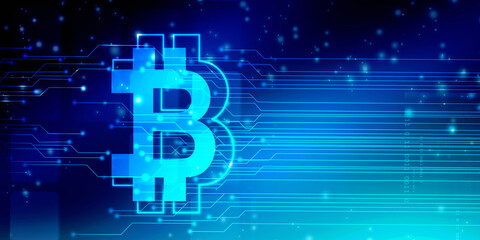 2d rendering bitcoin sign currency
