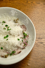 Cold smoked meat, cheese