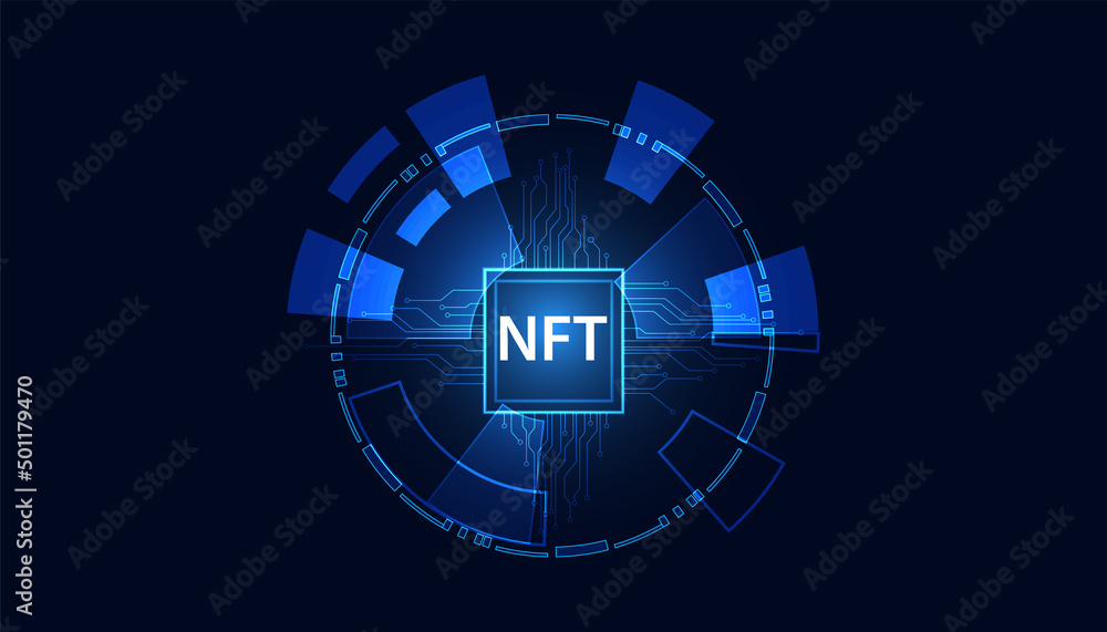 Aufkleber abstract ntf digital image concept circle digital irreplaceable token the only original art in the s