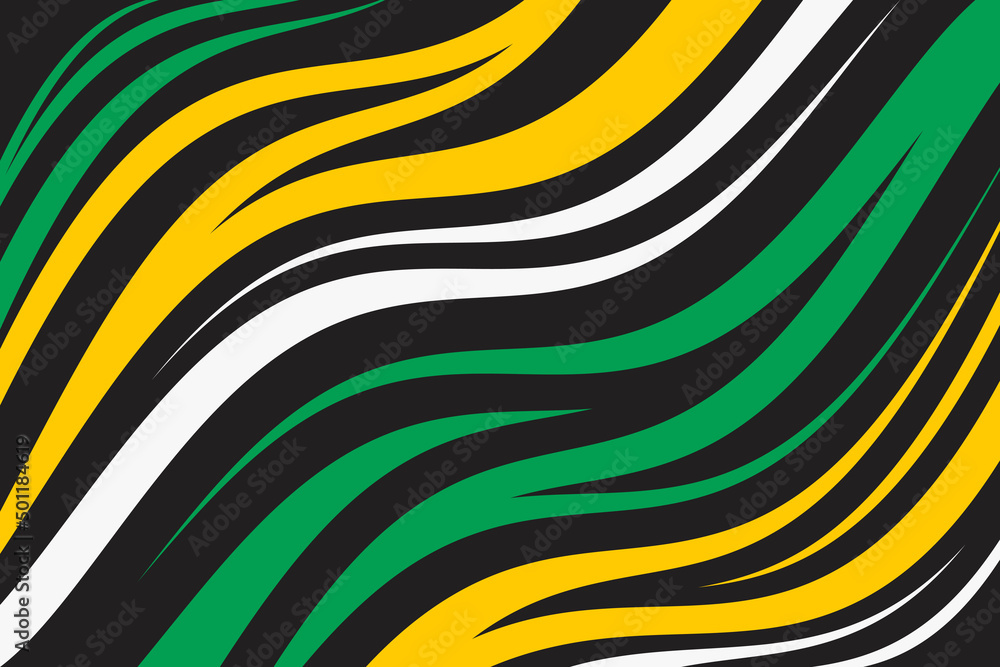 Poster simple background with colorful and gradient wavy lines pattern