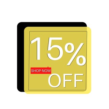 15% off Yellow shop now design Black discount 