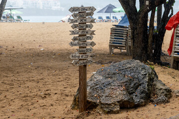 Znaki na plaży