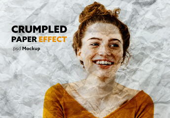 Fototapeta Crumpled Paper Effect obraz