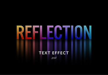 Fototapeta Reflection Text Effect obraz