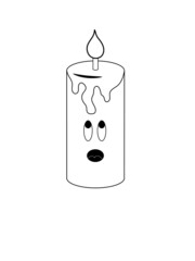 illustration of a candle