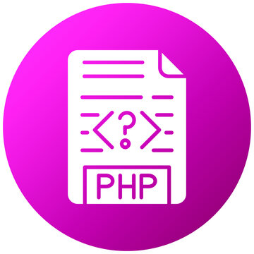 Vector Design PHP File Icon Style