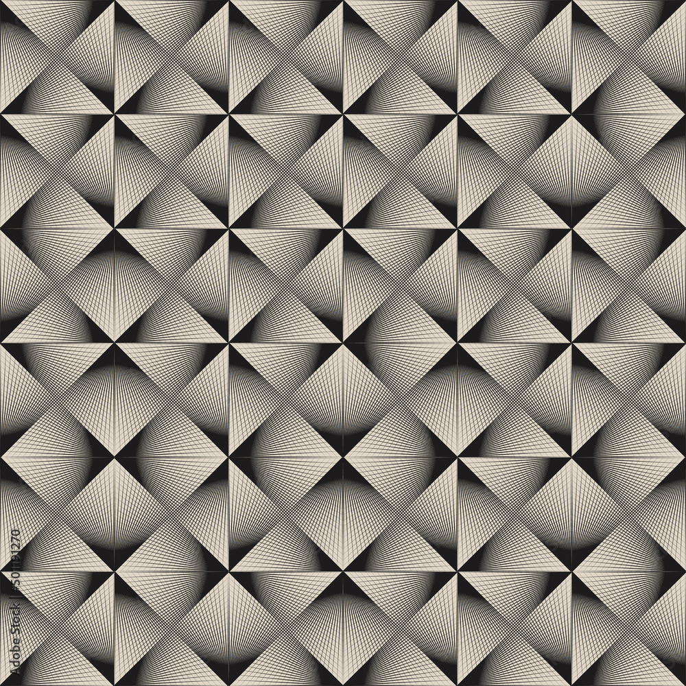 Poster monochrome color abstract vector pattern design made with random geometric shapes