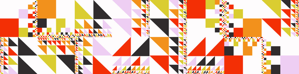 Colorful Geometric Art Graphics Vector Pattern Design Background