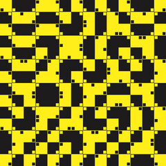 Op-Art Effect Vector Graphics Made With Abstract Geometric Shapes Using Digital Transition Effect