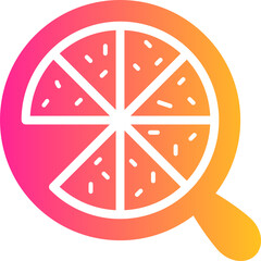 Pizza gradient icon