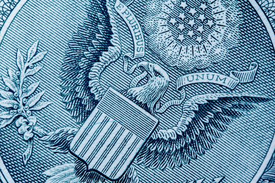 Close up US Dollar banknote background. American money as symbol of wealth and success.