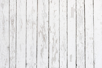 Background of weathered white planks, bright worn surface texture as graphic design element