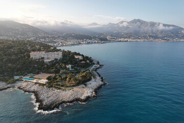 vue aérienne sur le Cap-Martin - Roquebrune-Cap-Martin Alpes-Maritimes