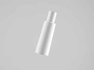 Cosmetic bottle mock-up. Minimal box 3d.