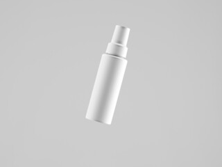 Cosmetic bottle mock-up. Minimal box 3d.