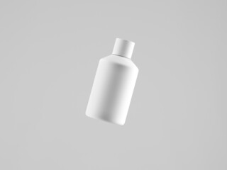 Cosmetic bottle mock-up. Minimal box 3d.